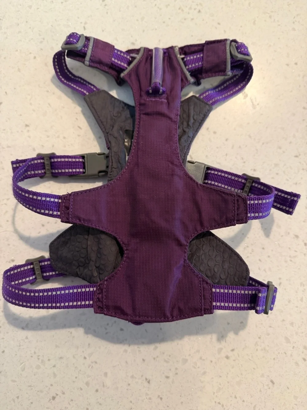 Tuff Pupper Purple Reflective No-Pull Escape Proof Dog Trailblaze Harness